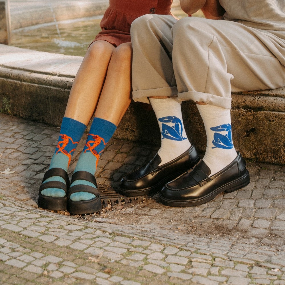 Origineel huwelijkscadeau 💍 Stijlvolle kunstsokken tip