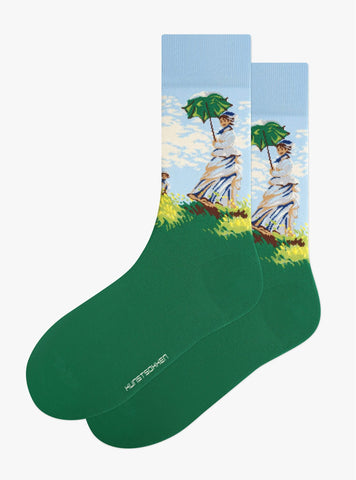 Frau mit Sonnenschirm