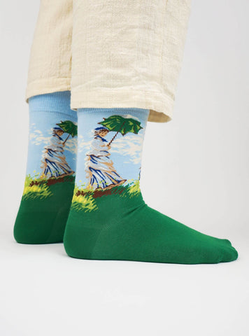 Frau mit Sonnenschirm