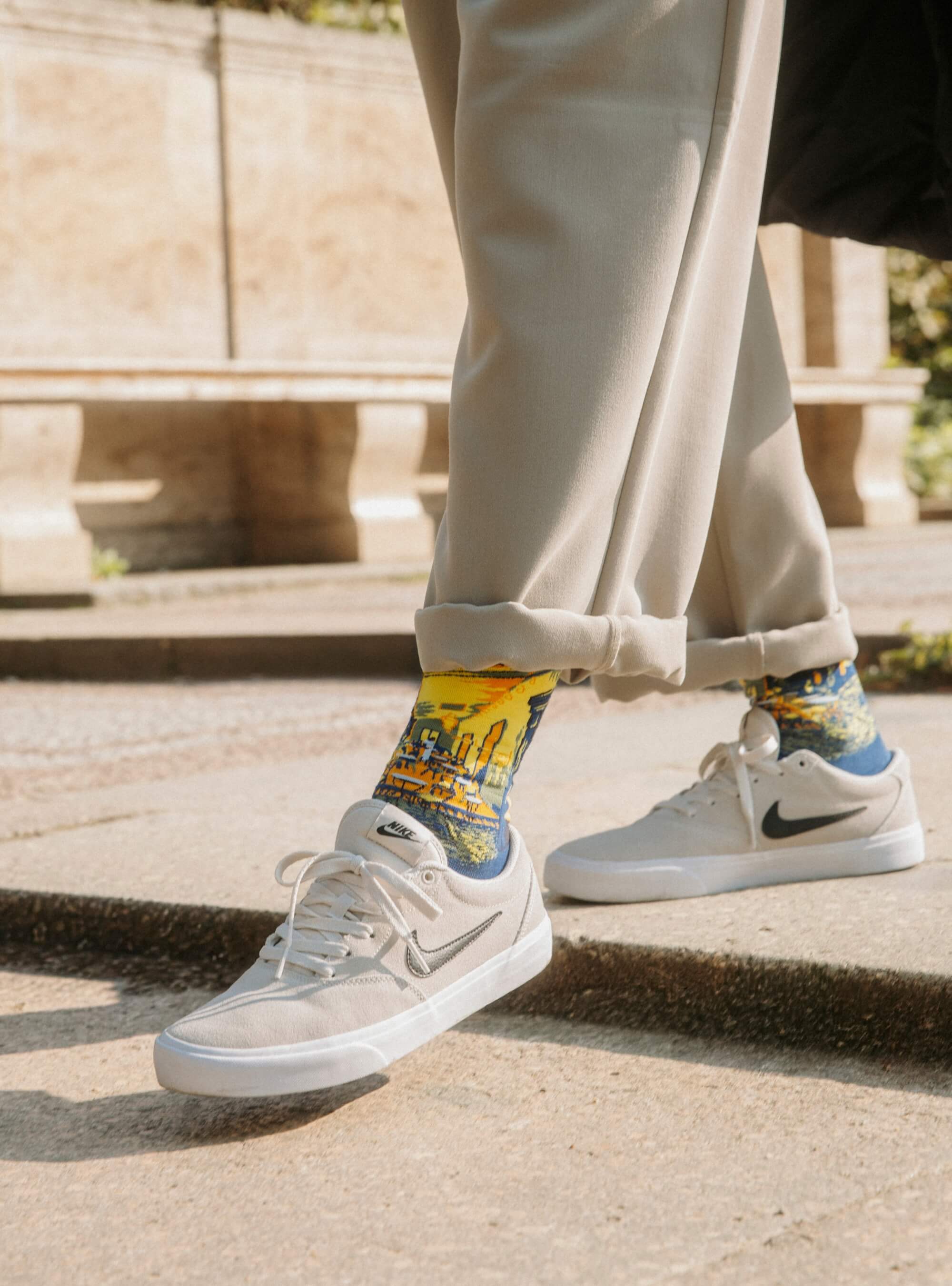 Caféterras bei Nacht