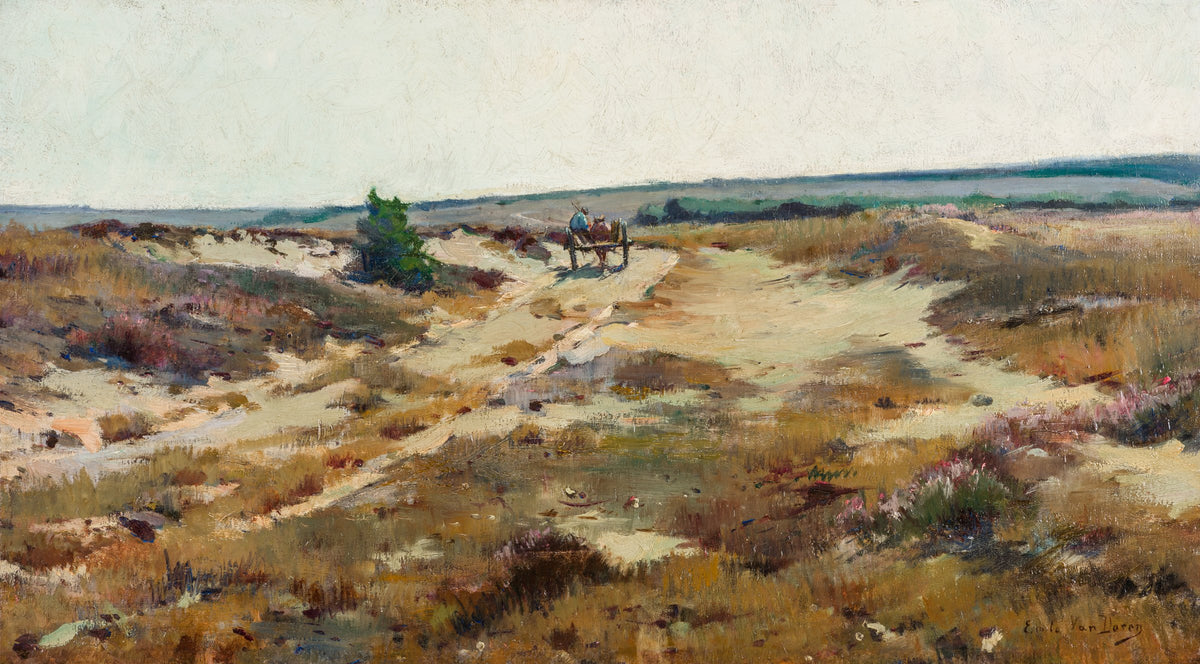 Emile Van Doren – Landkar op weg, olieverf op doek, collectie Emile Van Dorenmuseum Genk