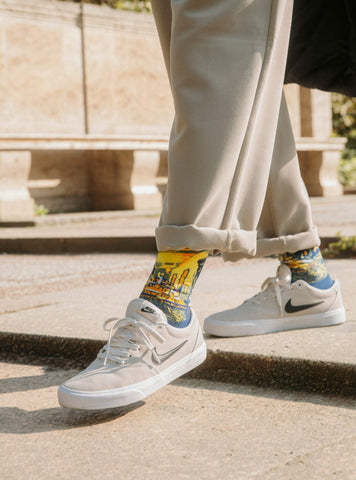 Caféterras bei Nacht