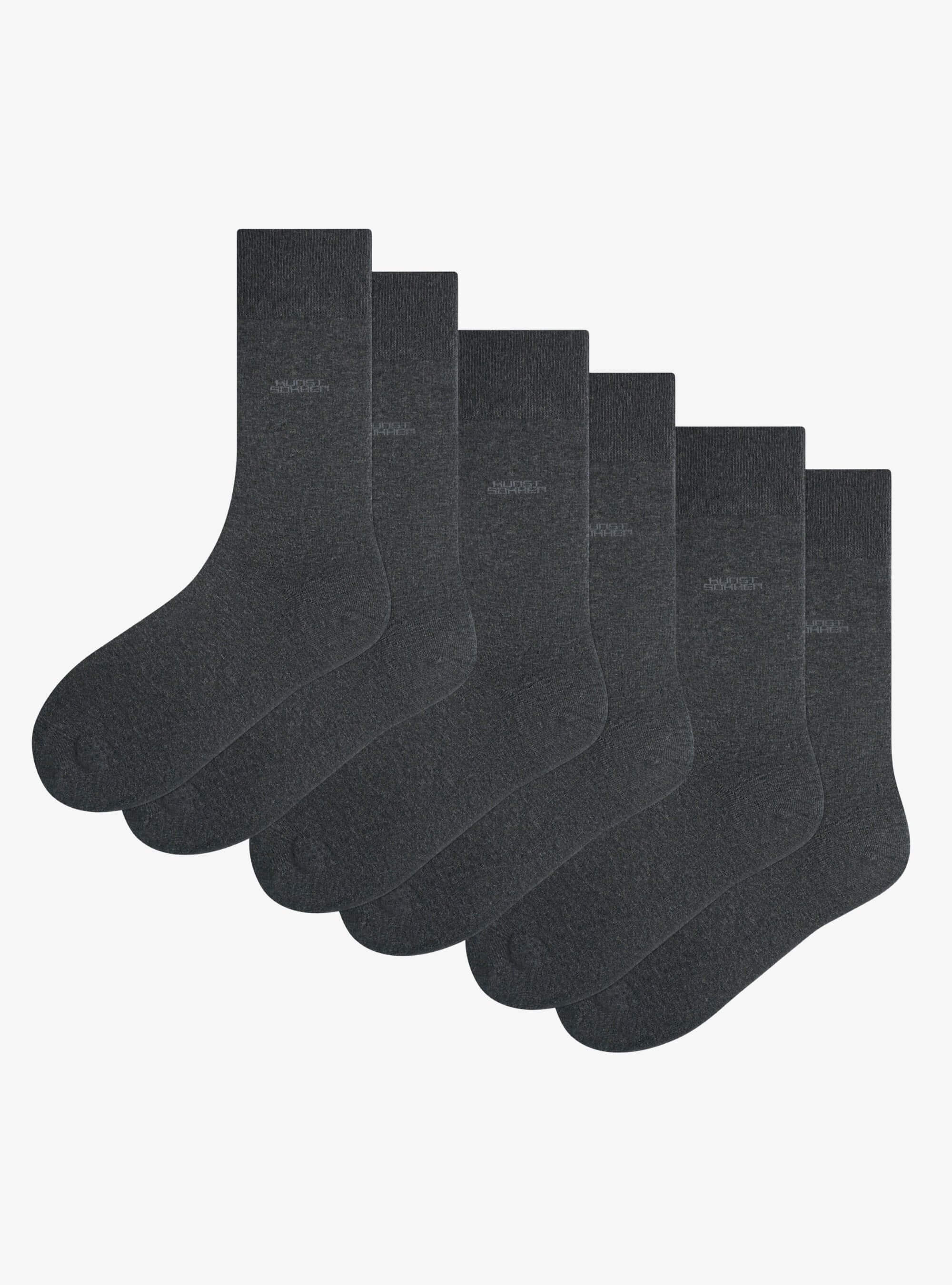 Bio-Essentials Crew Dunkelgrau 3-Pack