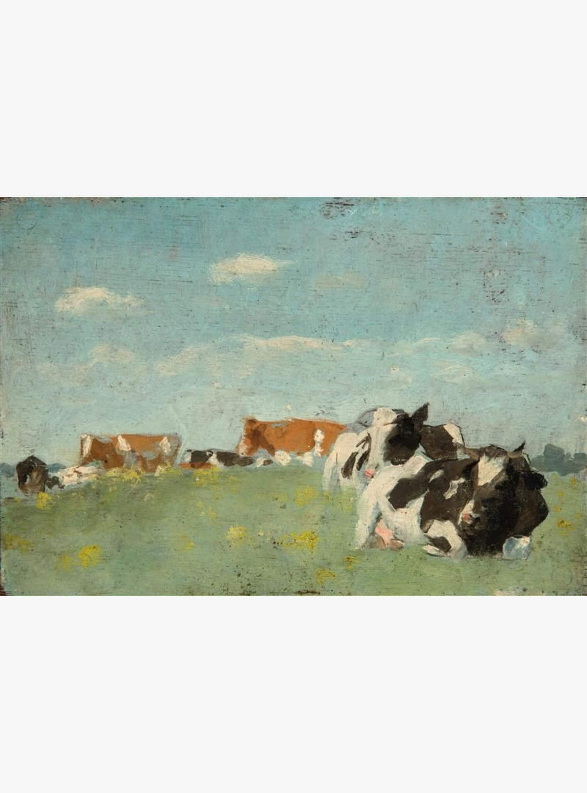 Jan Voerman sr. – Ruhende Kühe an der IJssel