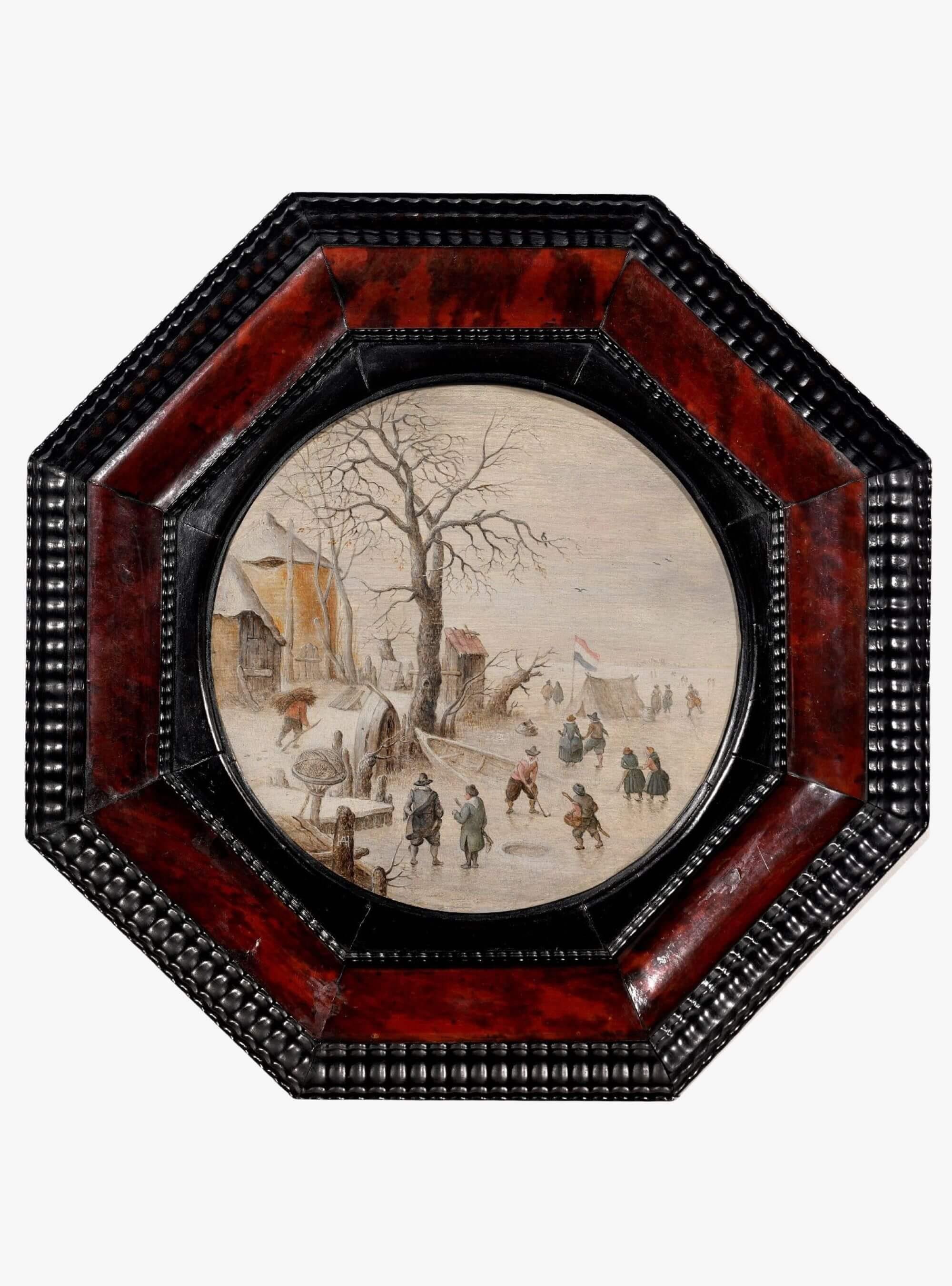 Hendrick Avercamp – Winterlandschaft mit Schlittschuhläufern