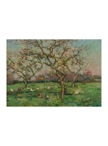 Blühender Obstgarten