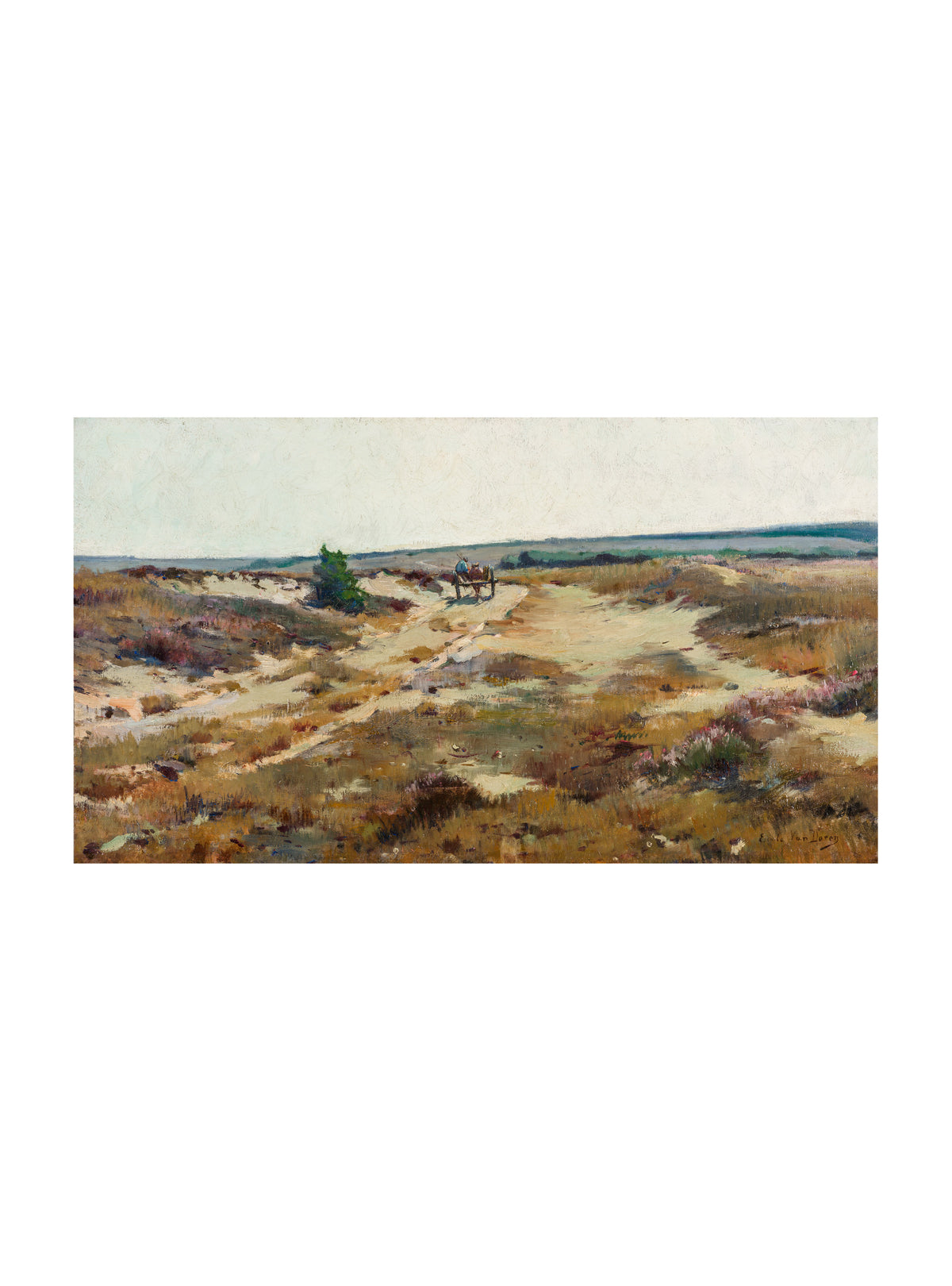 Emile Van Doren – Landkar op weg, olieverf op doek, collectie Emile Van Dorenmuseum Genk
