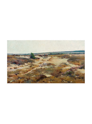 Landweg mit Pferd und Wagen